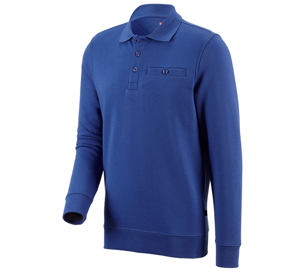 Trička, svetry & košile: e.s. Mikina poly cotton Pocket + modrá chrpa