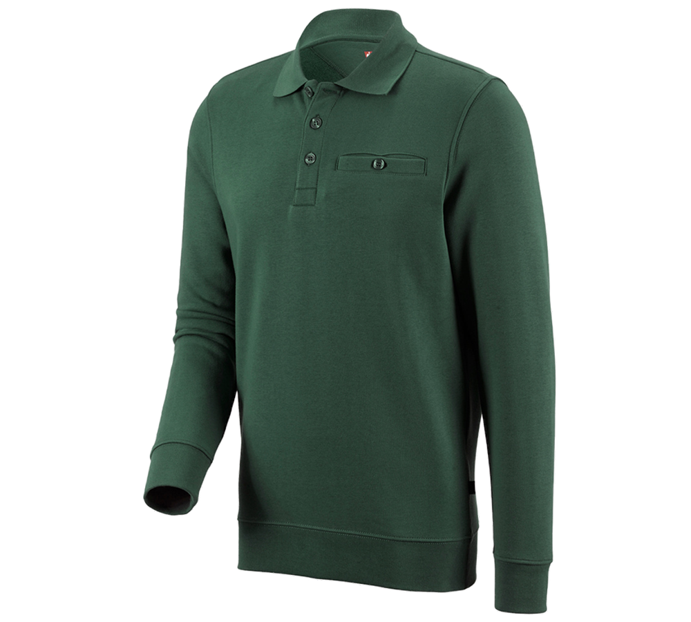 Trička, svetry & košile: e.s. Mikina poly cotton Pocket + zelená
