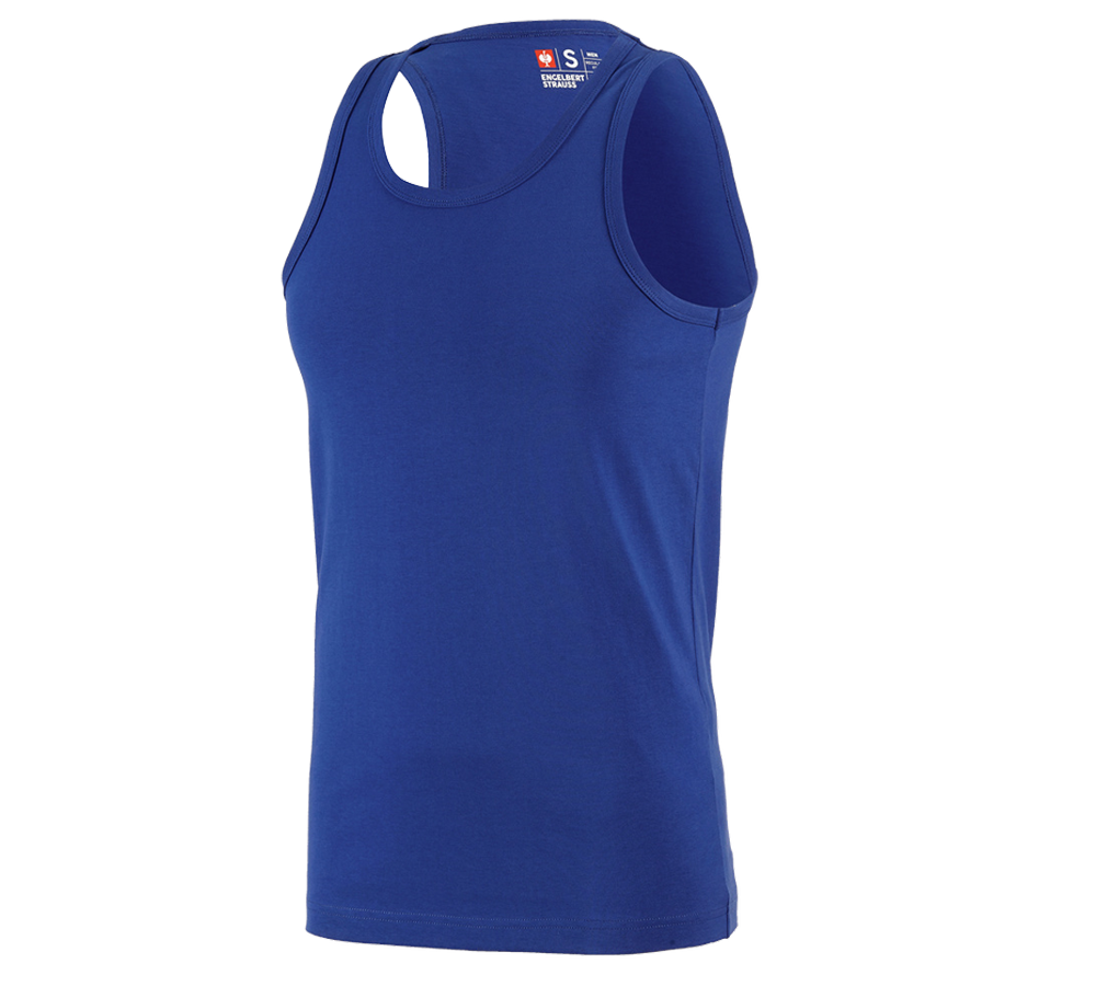 Trička, svetry & košile: e.s. Athletic- Tílko cotton + modrá chrpa