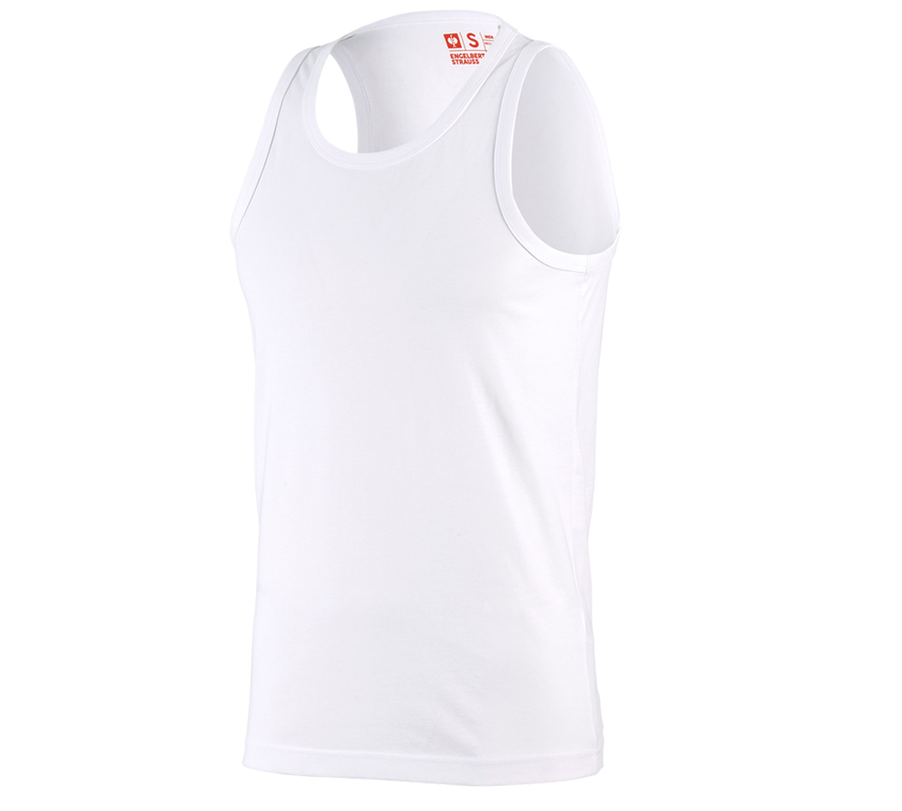 Trička, svetry & košile: e.s. Athletic- Tílko cotton + bílá