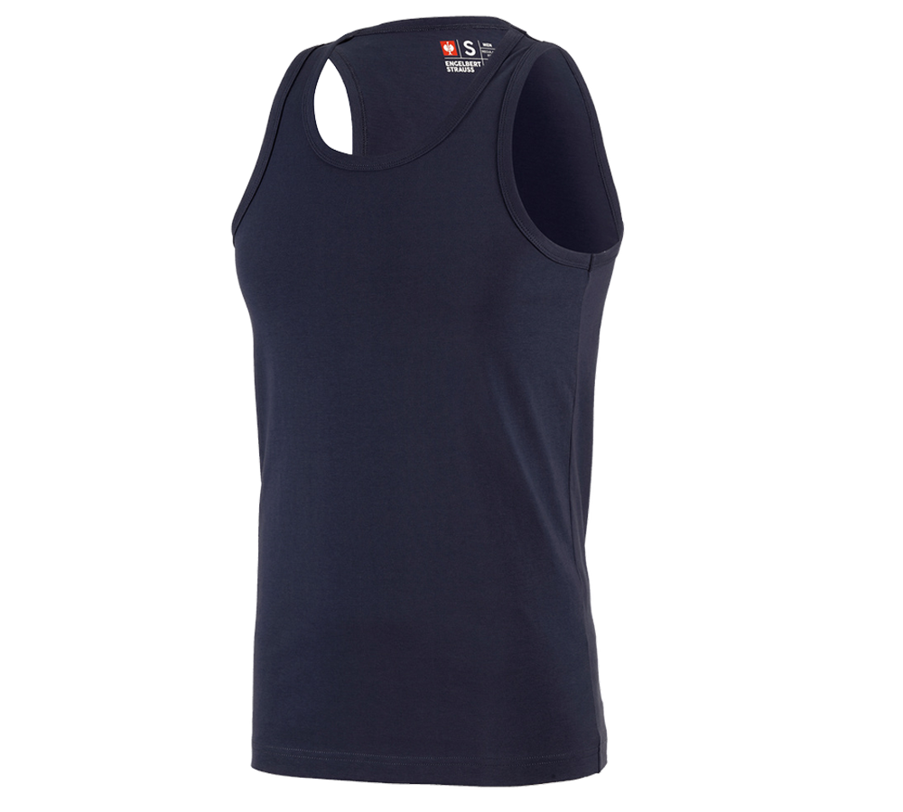 Trička, svetry & košile: e.s. Athletic- Tílko cotton + tmavomodrá