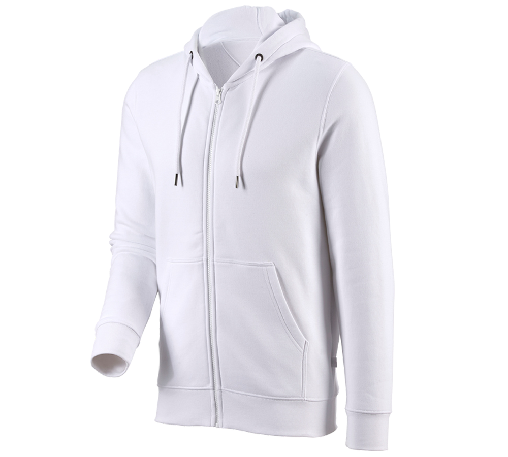 Trička, svetry & košile: e.s. Hoody-Bunda Sweat poly cotton + bílá