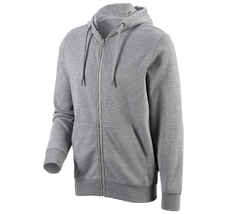 Trička, svetry & košile: e.s. Hoody-Bunda Sweat poly cotton + šedý melír