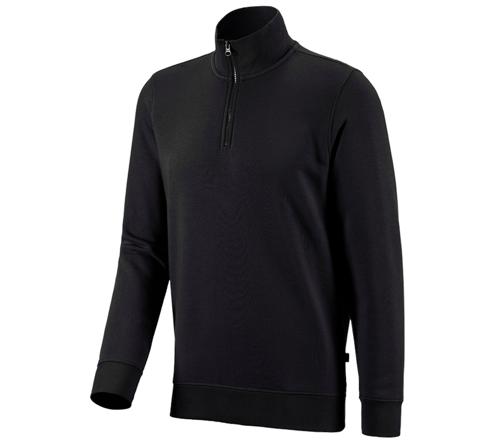 Trička, svetry & košile: e.s. ZIP-Mikina poly cotton + černá