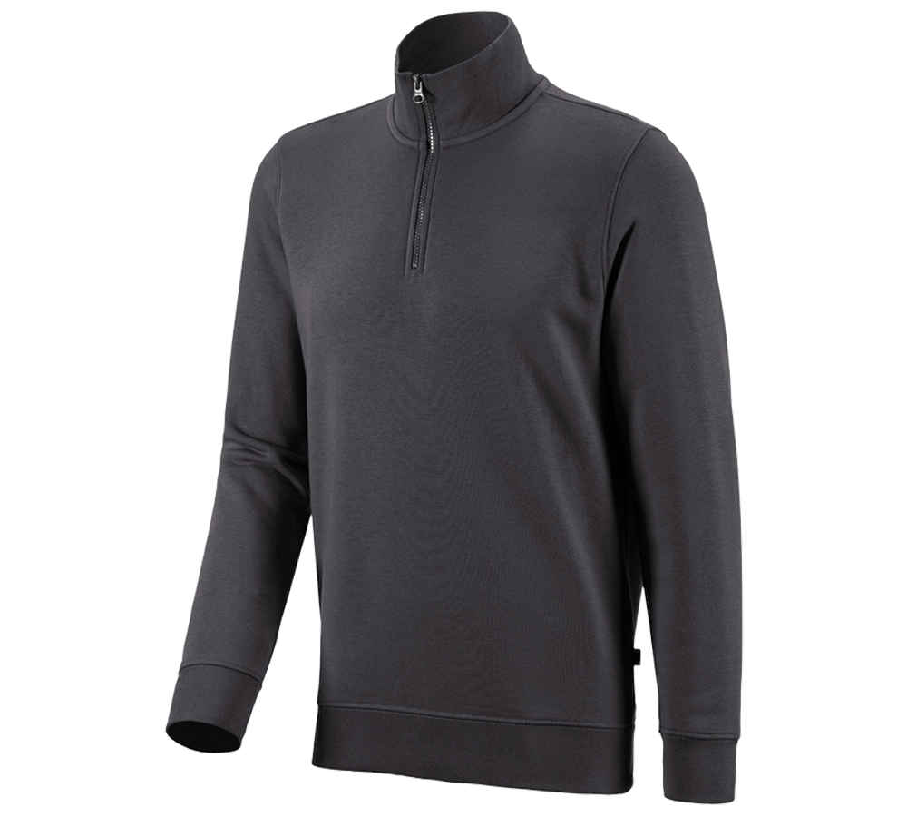 Trička, svetry & košile: e.s. ZIP-Mikina poly cotton + antracit
