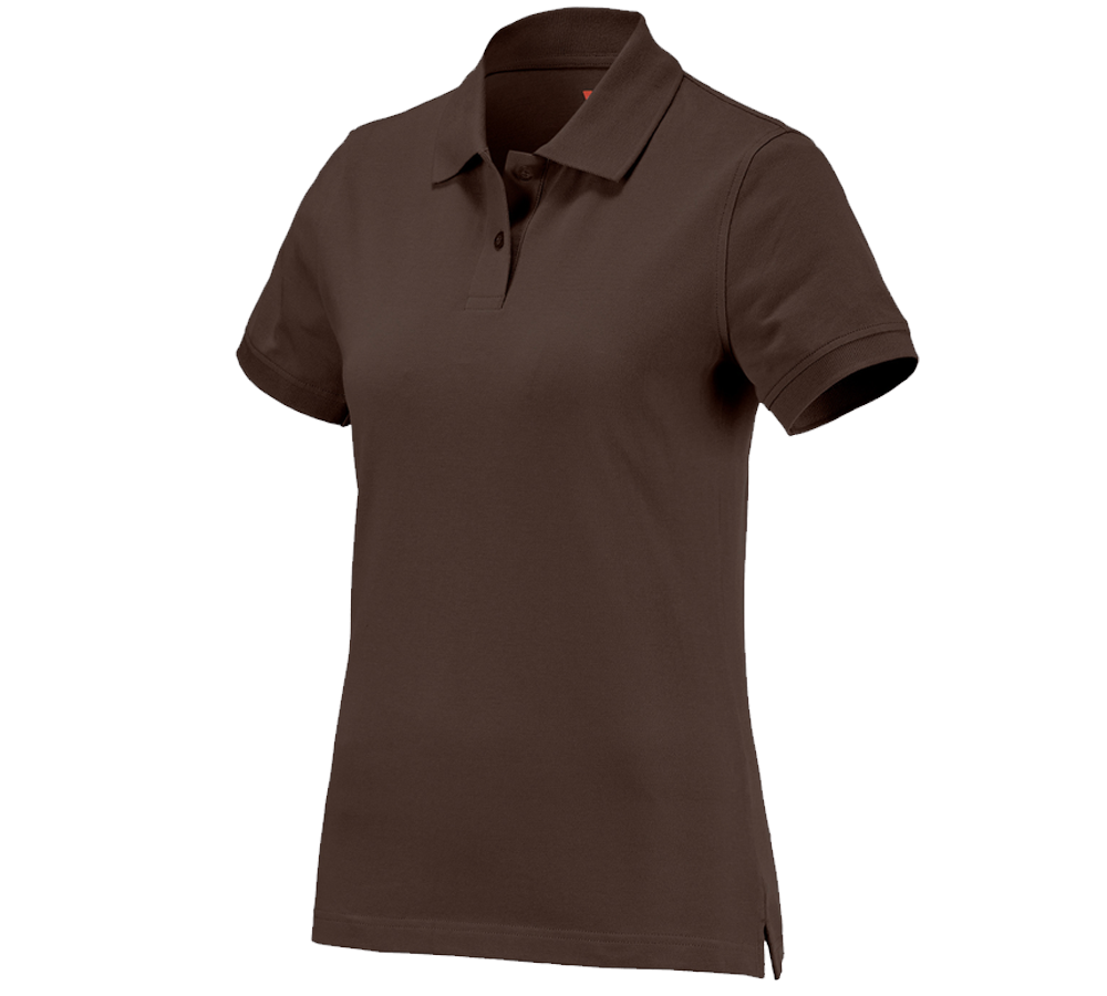 Trička | Svetry | Košile: e.s. Polo-Tričko cotton, dámské + kaštan