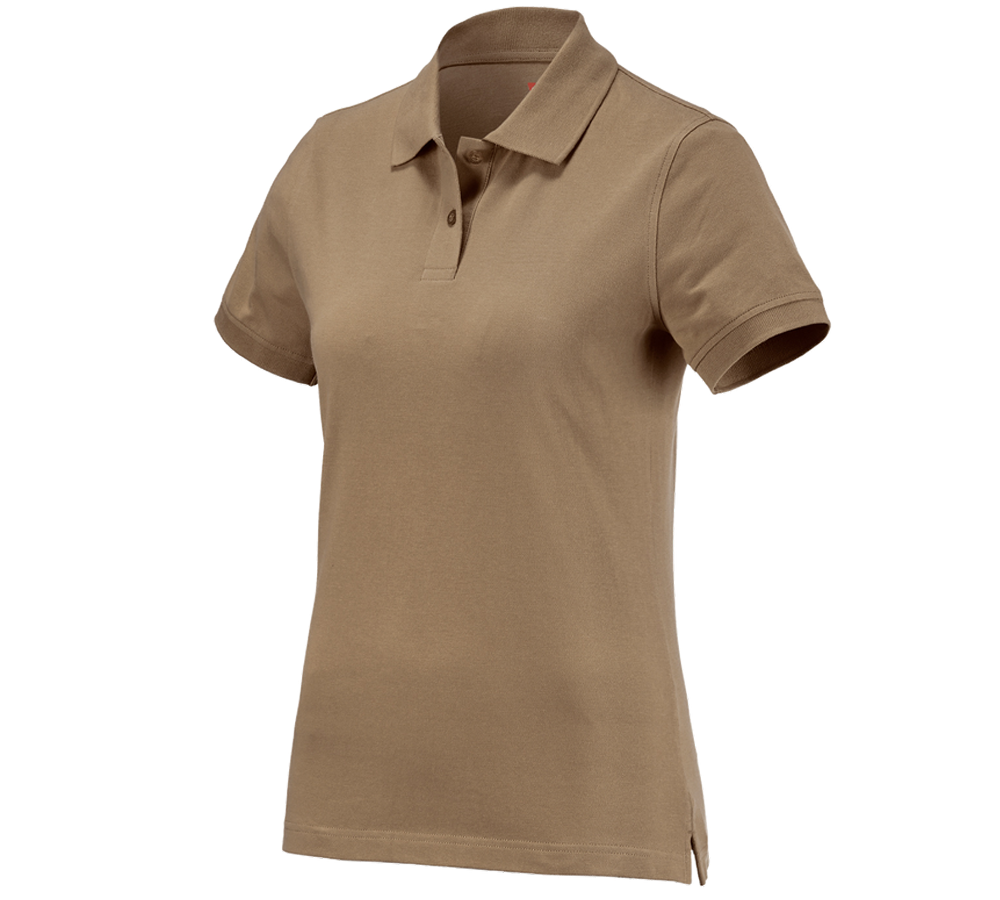Trička | Svetry | Košile: e.s. Polo-Tričko cotton, dámské + khaki