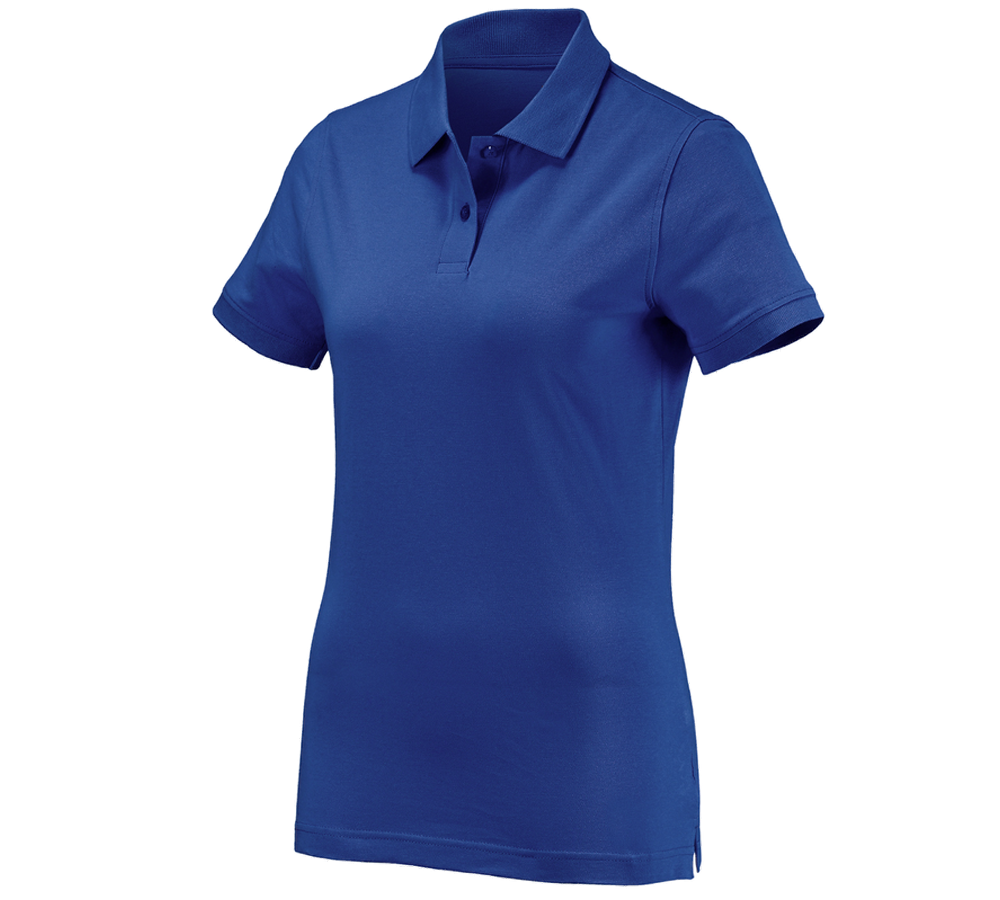 Témata: e.s. Polo-Tričko cotton, dámské + modrá chrpa