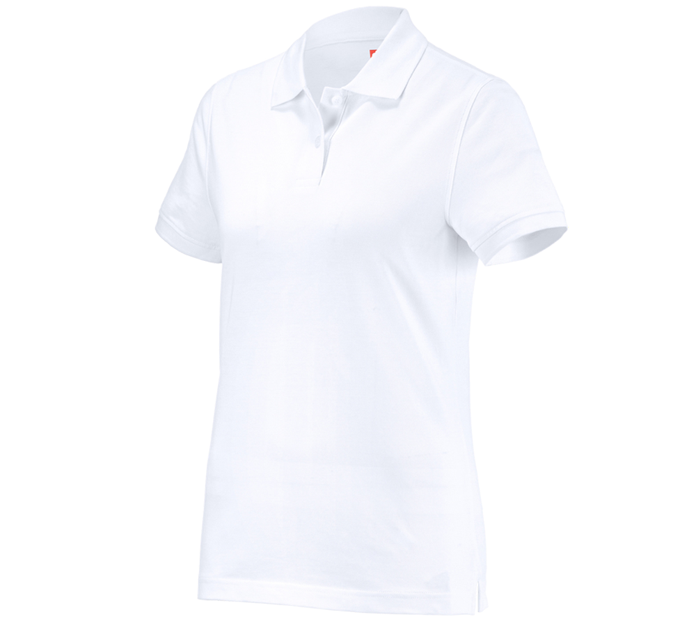 Trička | Svetry | Košile: e.s. Polo-Tričko cotton, dámské + bílá