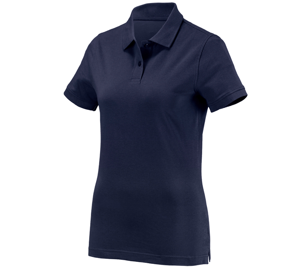 Trička | Svetry | Košile: e.s. Polo-Tričko cotton, dámské + tmavomodrá