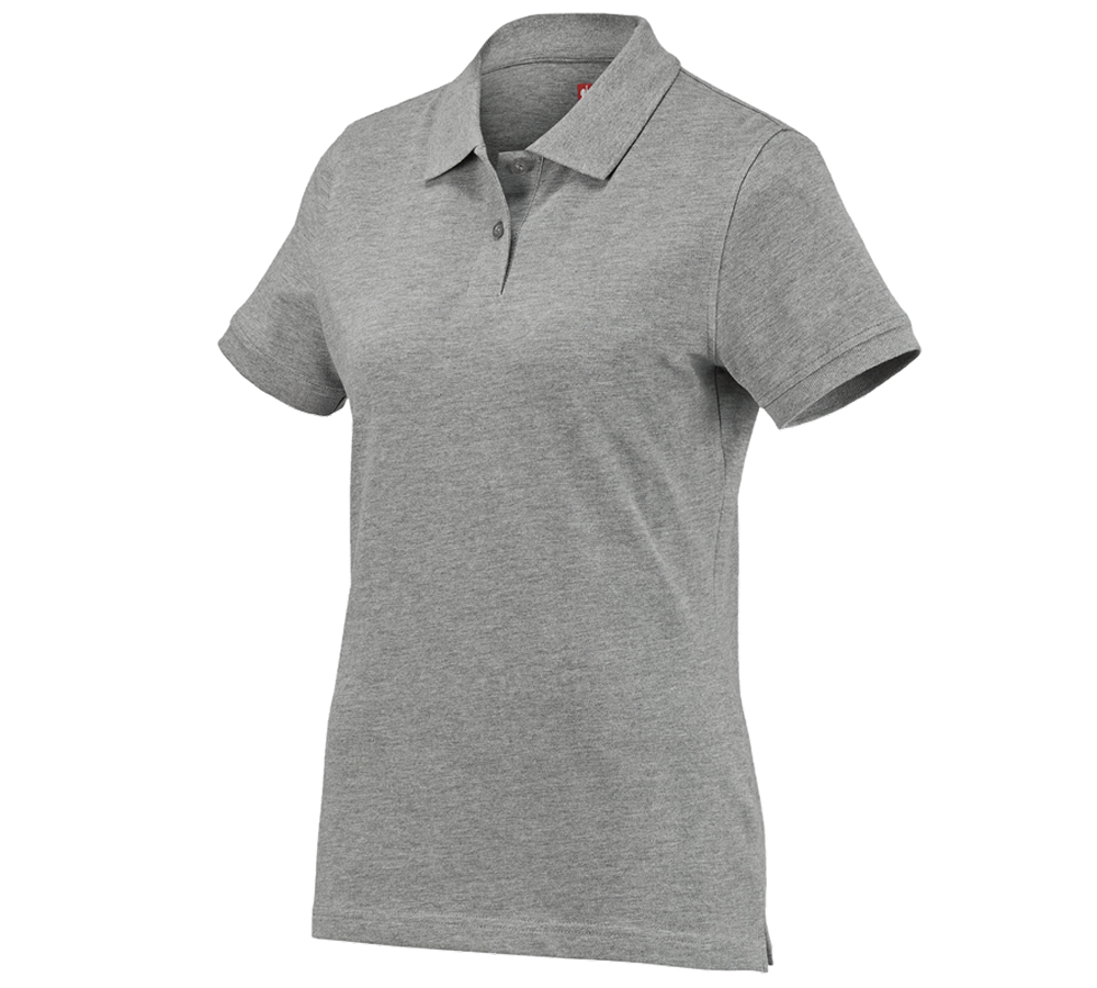 Trička | Svetry | Košile: e.s. Polo-Tričko cotton, dámské + šedý melír
