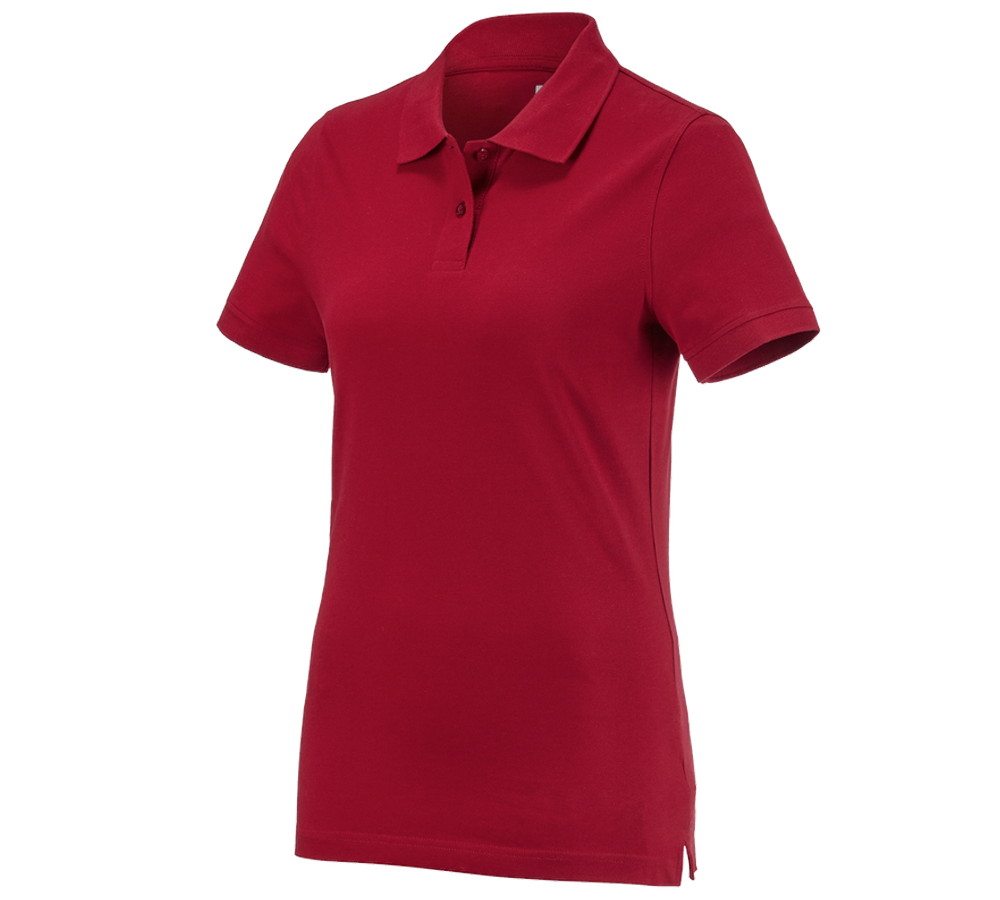 Trička | Svetry | Košile: e.s. Polo-Tričko cotton, dámské + červená