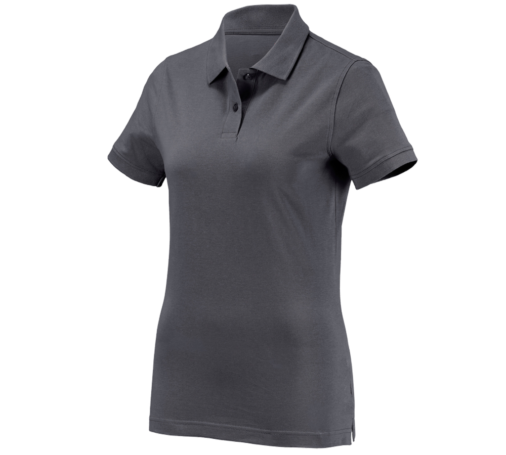 Trička | Svetry | Košile: e.s. Polo-Tričko cotton, dámské + antracit