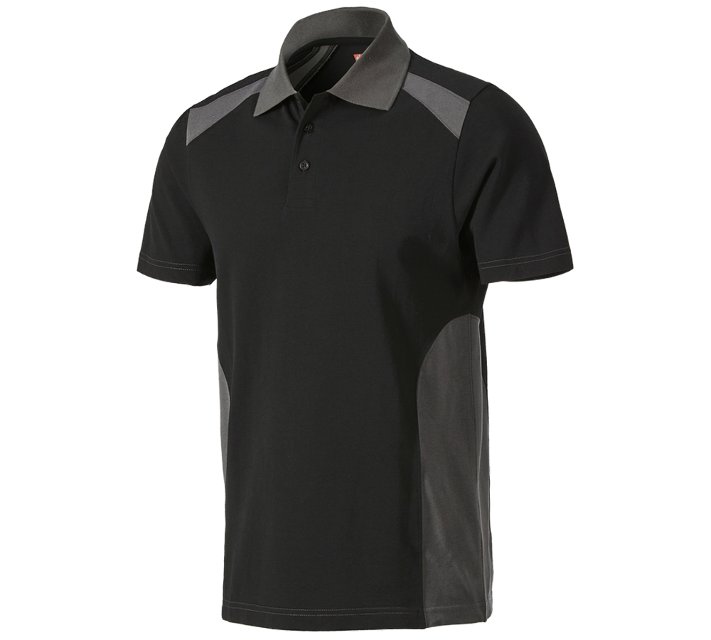 Trička, svetry & košile: Polo-Tričko cotton e.s.active + černá/antracit