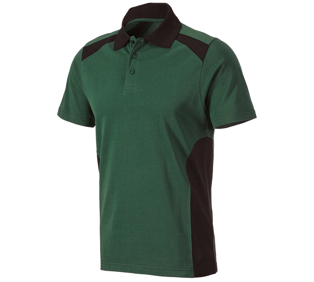 Trička, svetry & košile: Polo-Tričko cotton e.s.active + zelená/černá