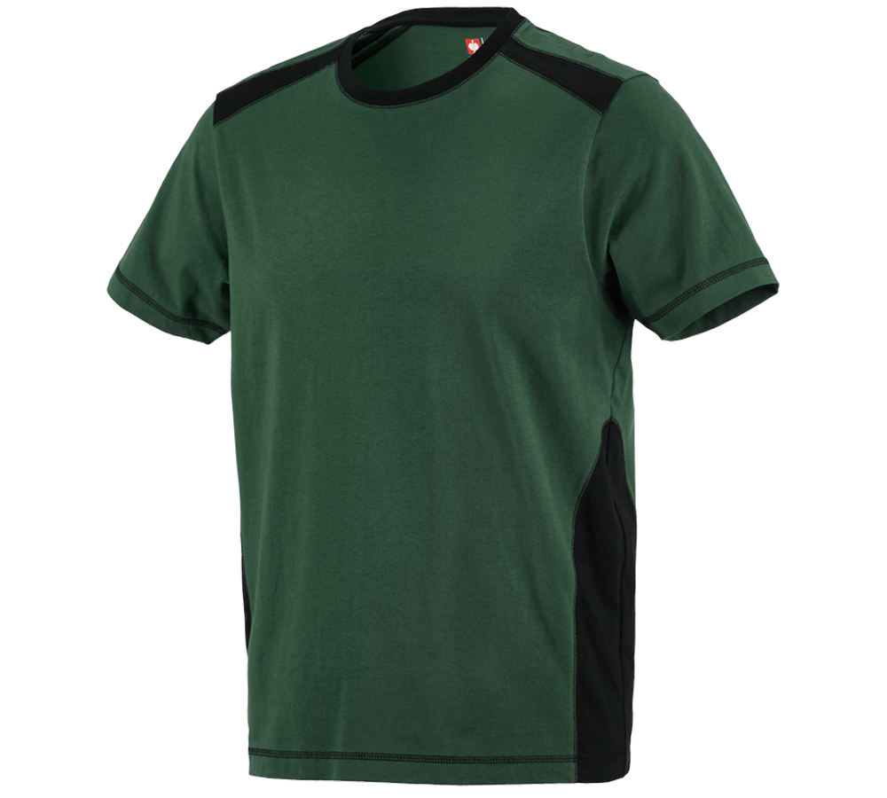 Instalatéři: Tričko cotton e.s.active + zelená/černá