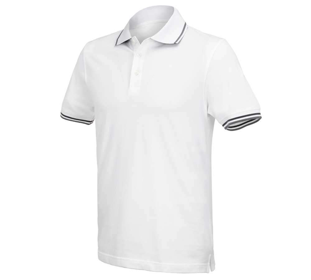 Trička, svetry & košile: e.s. Polo-Tričko cotton Deluxe Colour + bílá/antracit