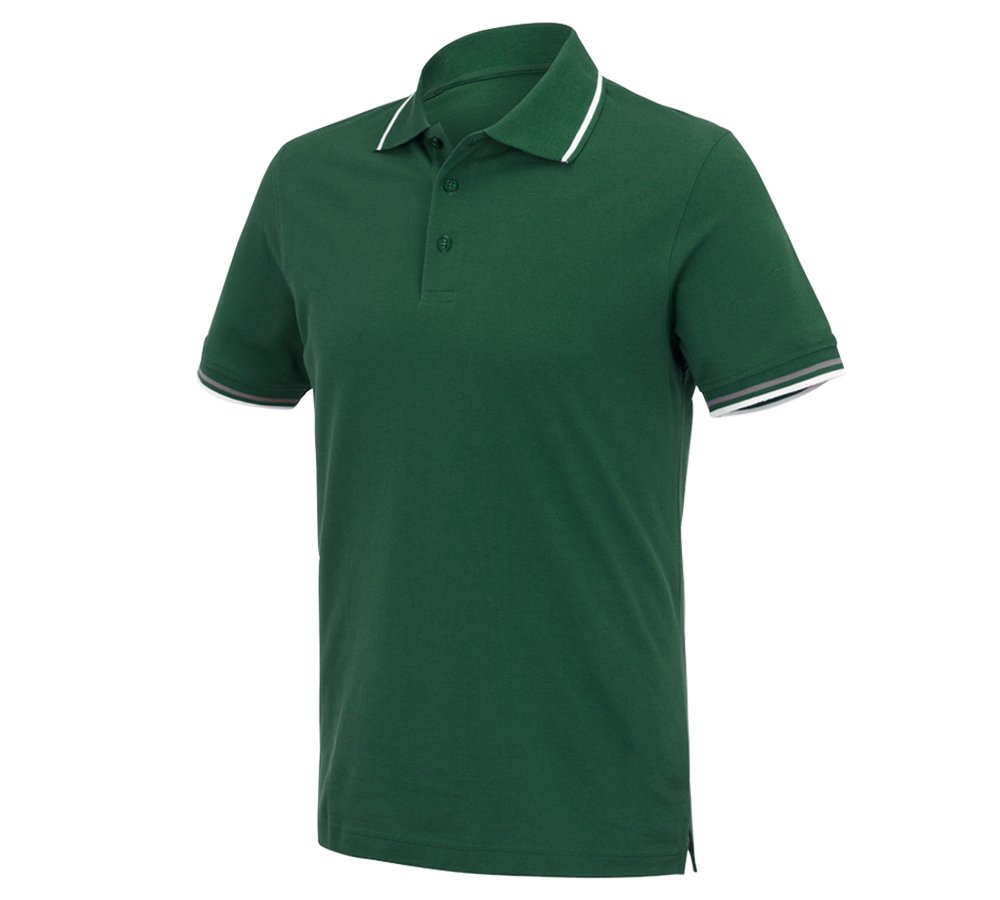 Zahradní / Lesnictví a Zemědělství: e.s. Polo-Tričko cotton Deluxe Colour + zelená/hliník