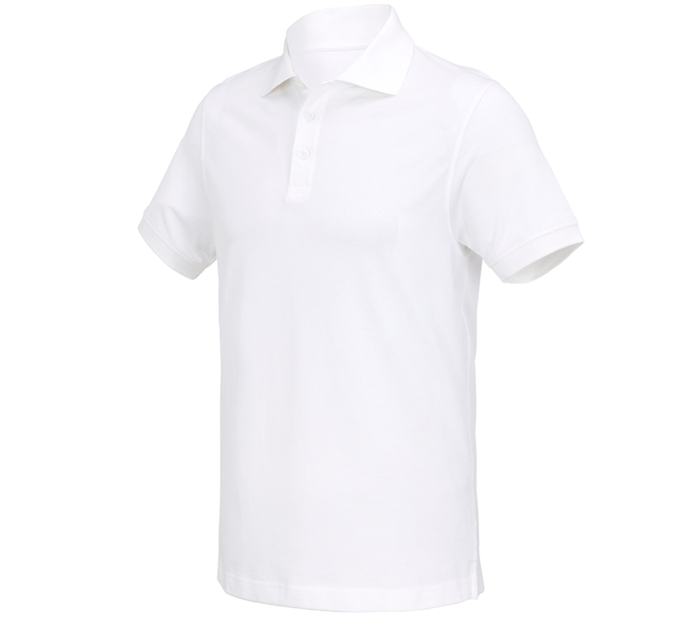 Zahradní / Lesnictví a Zemědělství: e.s. Polo-Tričko cotton Deluxe + bílá