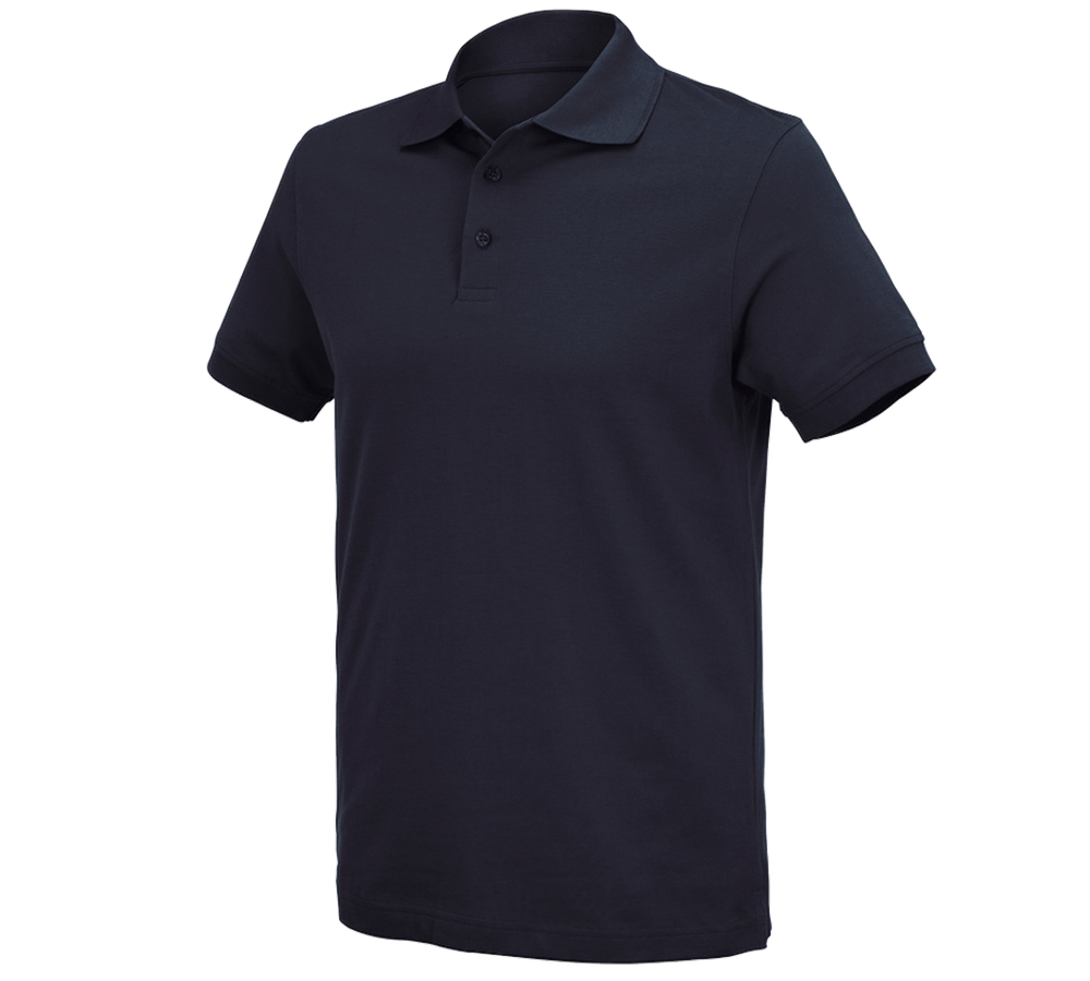 Trička, svetry & košile: e.s. Polo-Tričko cotton Deluxe + tmavomodrá