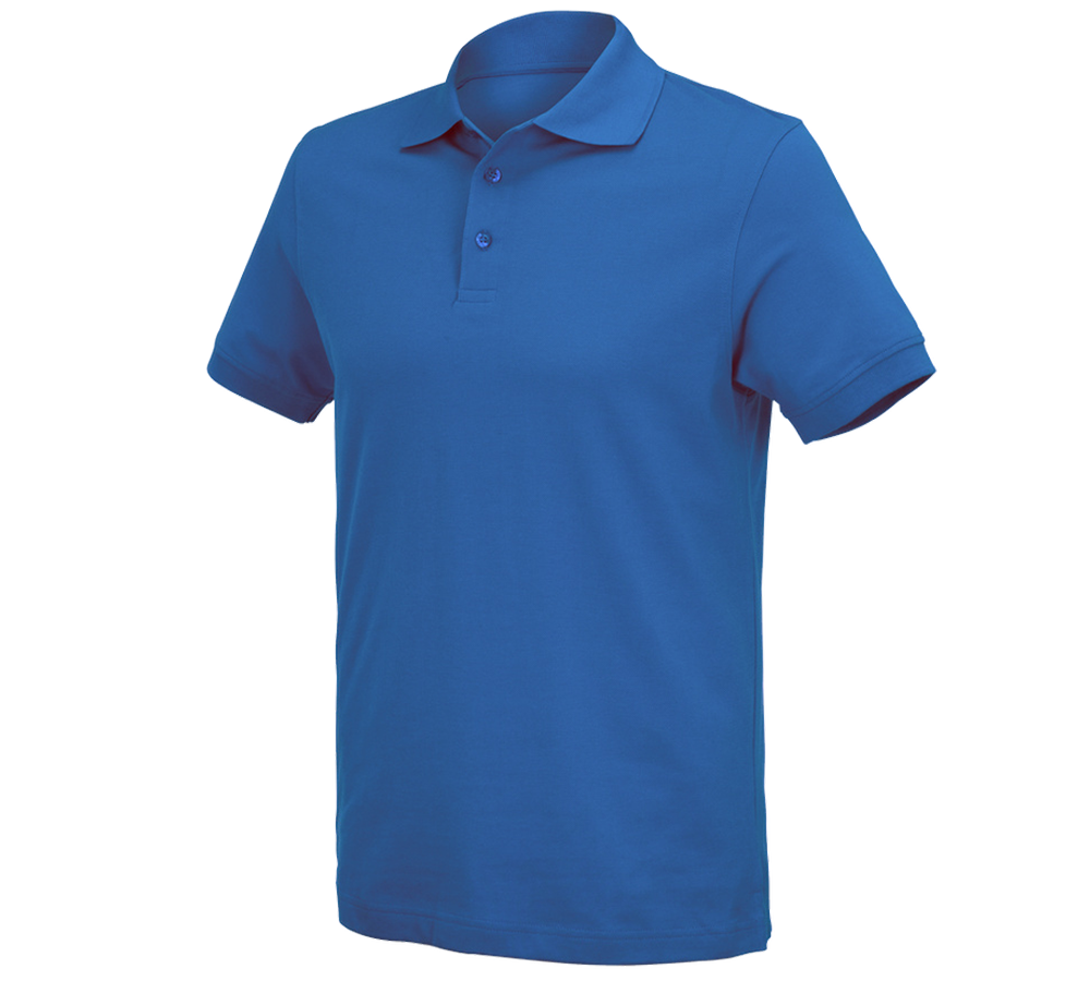 Trička, svetry & košile: e.s. Polo-Tričko cotton Deluxe + enciánově modrá