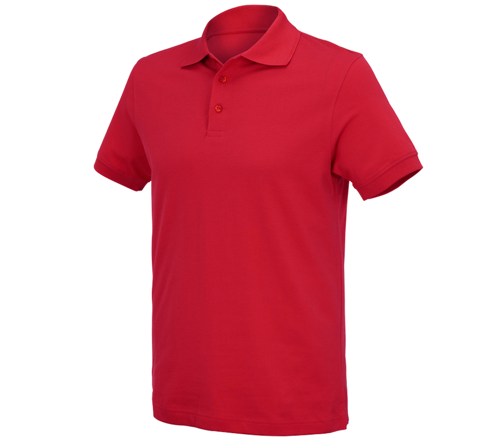 Zahradní / Lesnictví a Zemědělství: e.s. Polo-Tričko cotton Deluxe + ohnivě červená