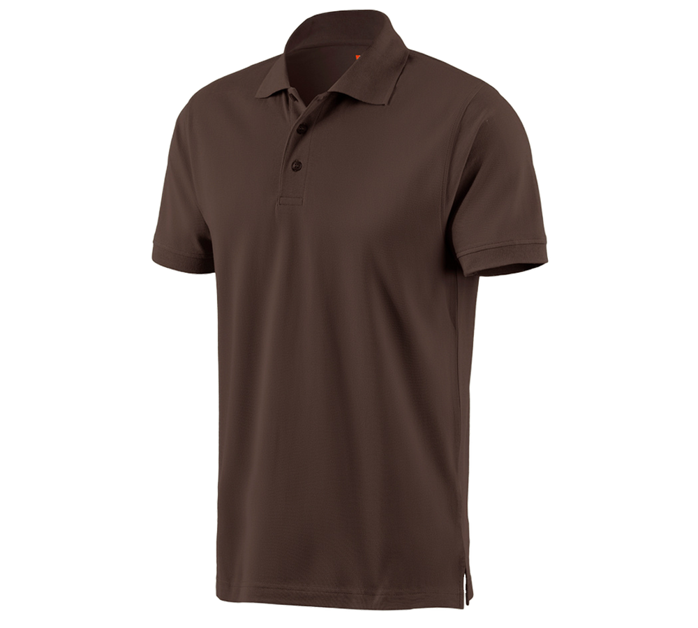 Trička, svetry & košile: e.s. Polo-Tričko cotton + kaštan