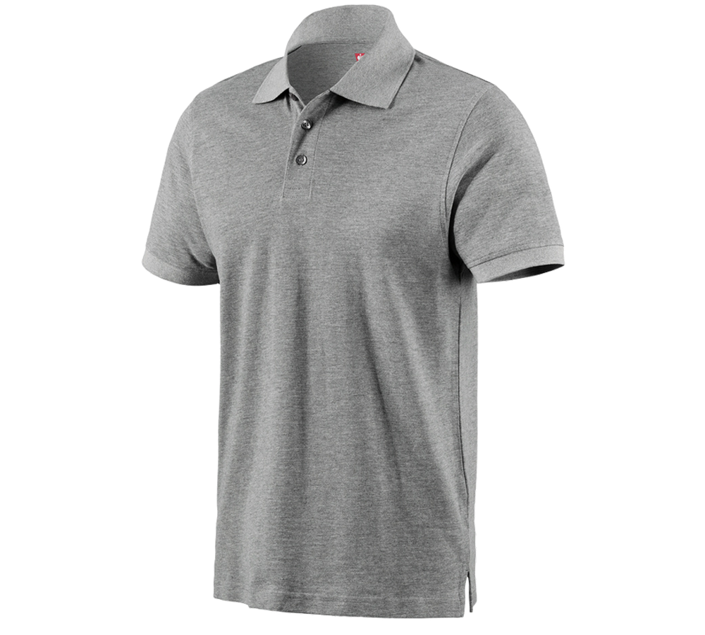 Trička, svetry & košile: e.s. Polo-Tričko cotton + šedý melír