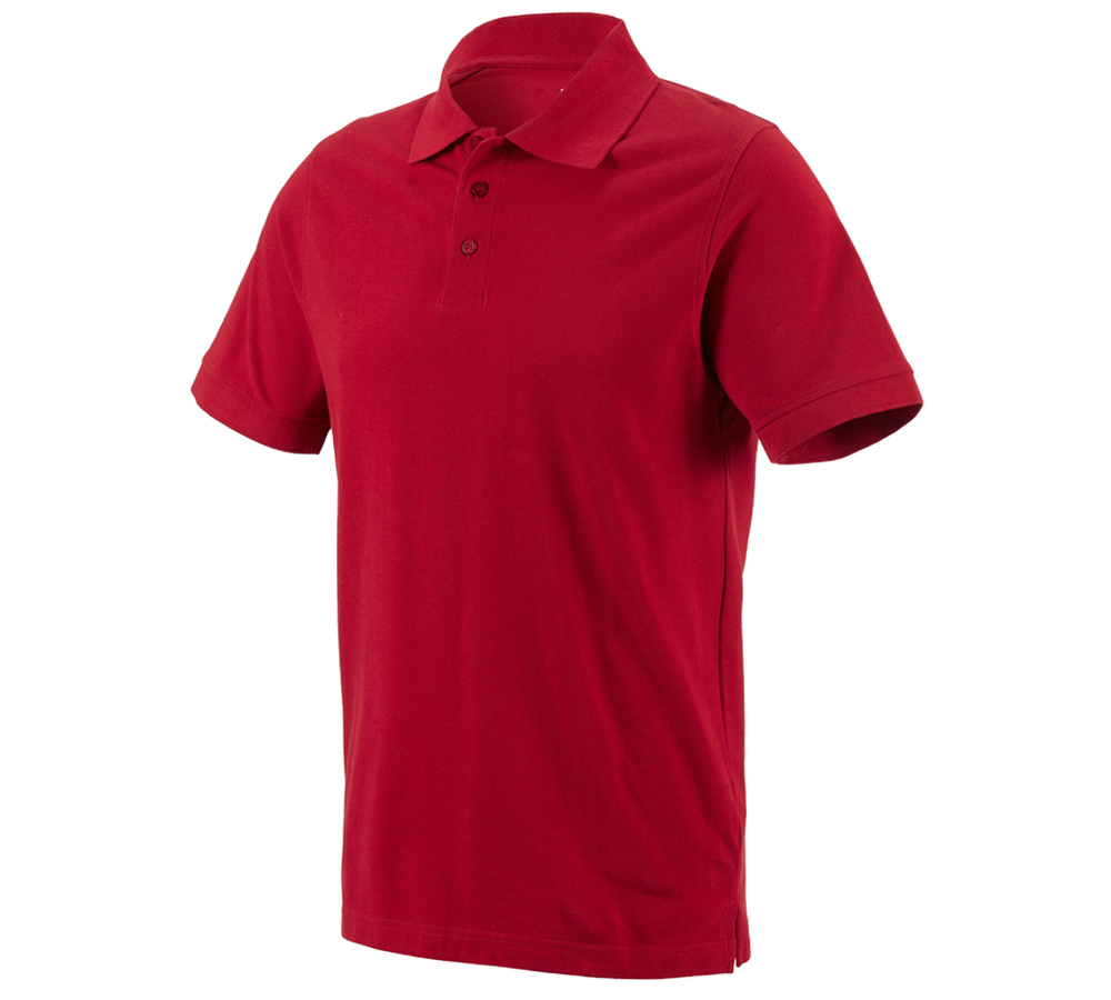 Instalatéři: e.s. Polo-Tričko cotton + ohnivě červená