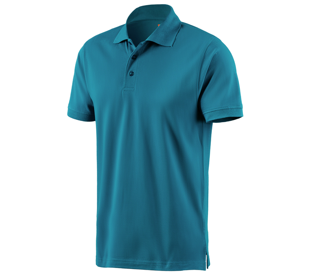 Trička, svetry & košile: e.s. Polo-Tričko cotton + petrolejová