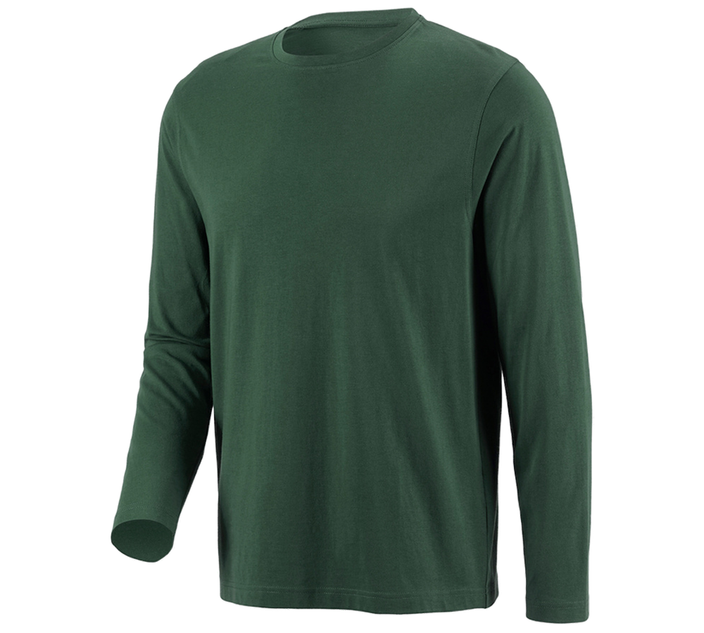 Trička, svetry & košile: e.s. triko s dlouhým rukávem cotton + zelená