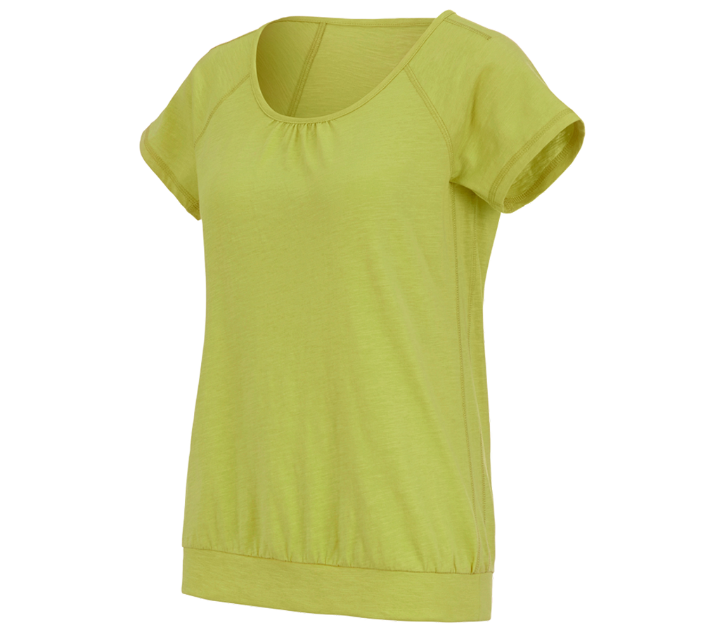 Trička | Svetry | Košile: e.s. Tričko cotton slub, dámské + májové zelená