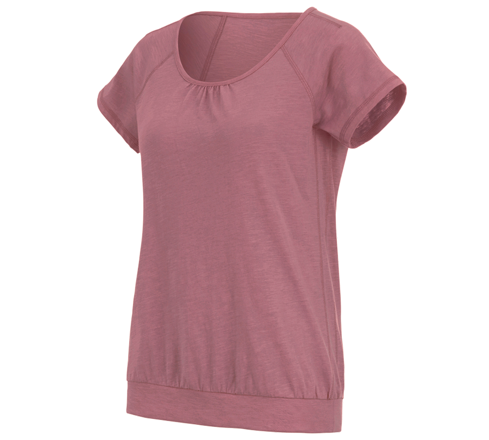 Trička | Svetry | Košile: e.s. Tričko cotton slub, dámské + starorůžová