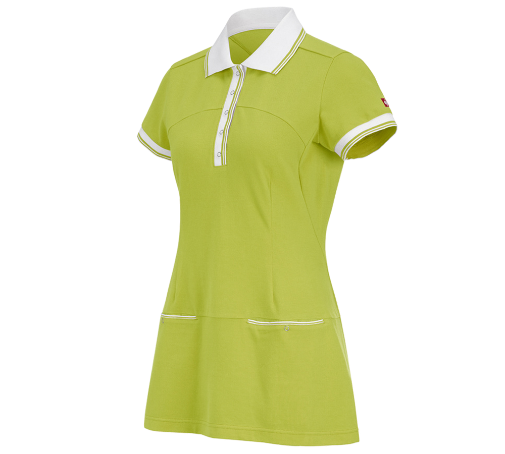 Trička | Svetry | Košile: Šaty piqué e.s.avida + májové zelená