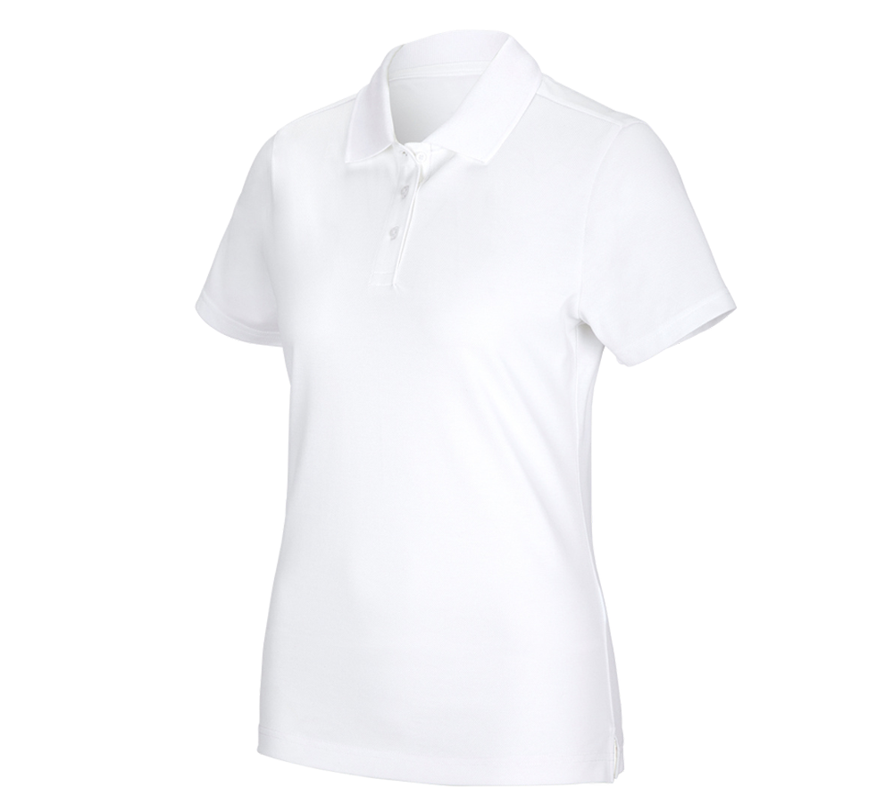Trička | Svetry | Košile: e.s. Funkční polo tričko poly cotton, dámské + bílá