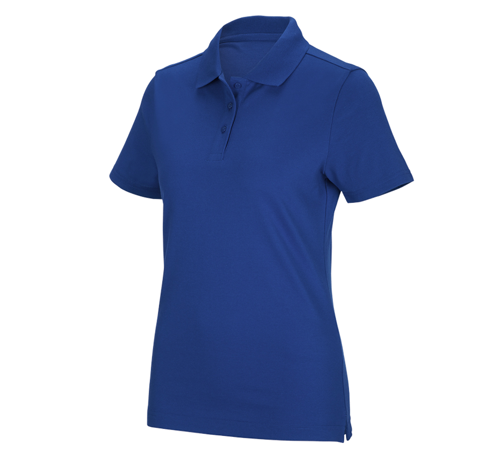 Trička | Svetry | Košile: e.s. Funkční polo tričko poly cotton, dámské + modrá chrpa