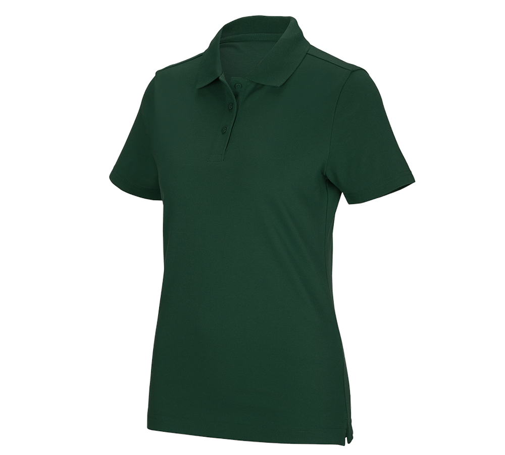 Trička | Svetry | Košile: e.s. Funkční polo tričko poly cotton, dámské + zelená