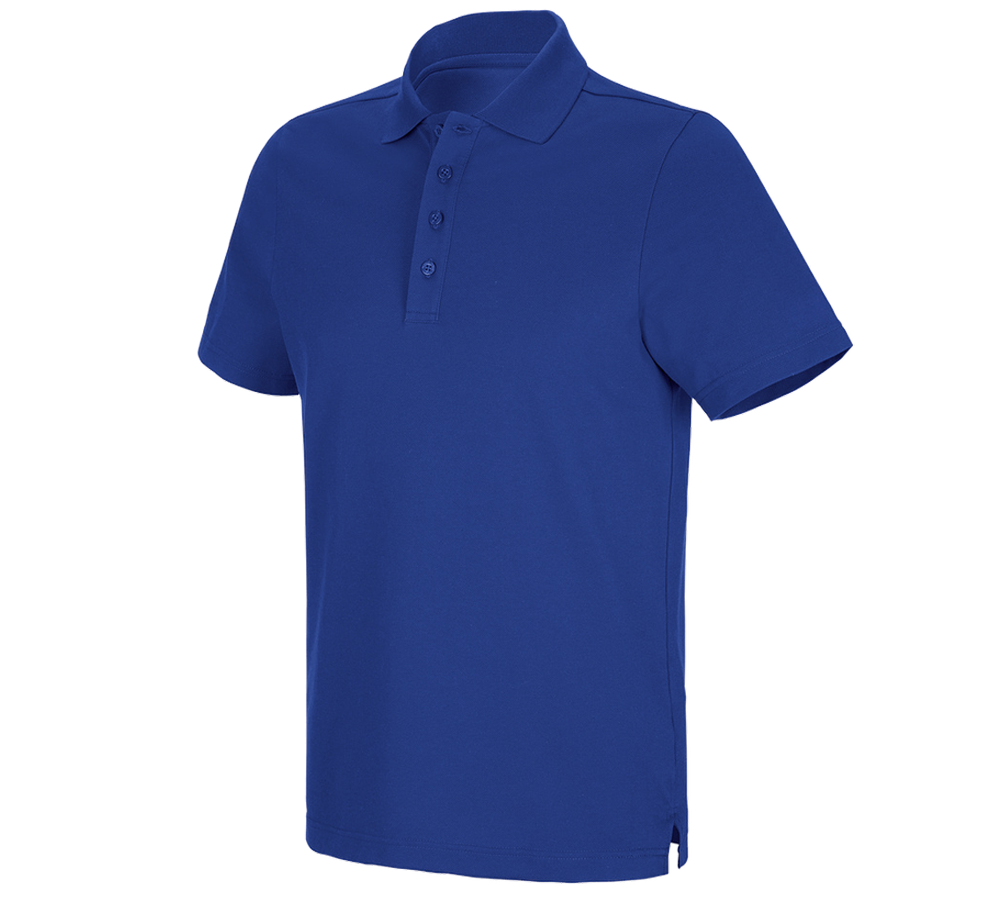 Trička, svetry & košile: e.s. Funkční polo tričko poly cotton + modrá chrpa