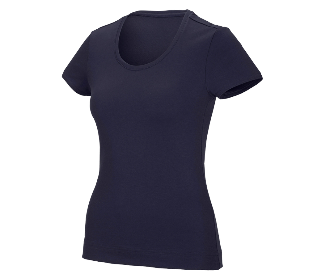 Trička | Svetry | Košile: e.s. Funkční tričko poly cotton, dámské + tmavomodrá