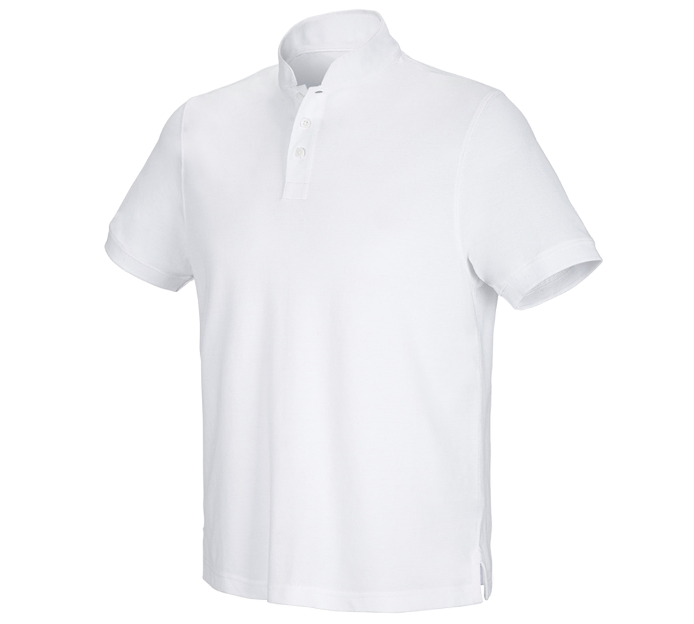 Trička, svetry & košile: e.s. Polo tričko cotton Mandarin + bílá