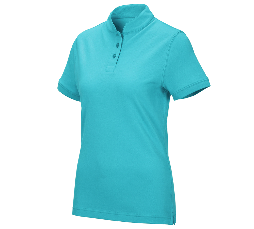 Trička | Svetry | Košile: e.s. Polo tričko cotton Mandarin, dámské + modrá capri