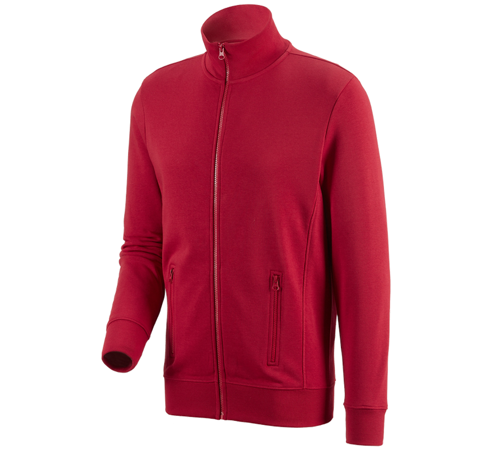 Trička, svetry & košile: e.s. Bunda Sweat poly cotton + červená