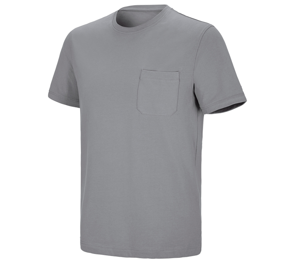 Trička, svetry & košile: e.s. Tričko cotton stretch Pocket + platinová