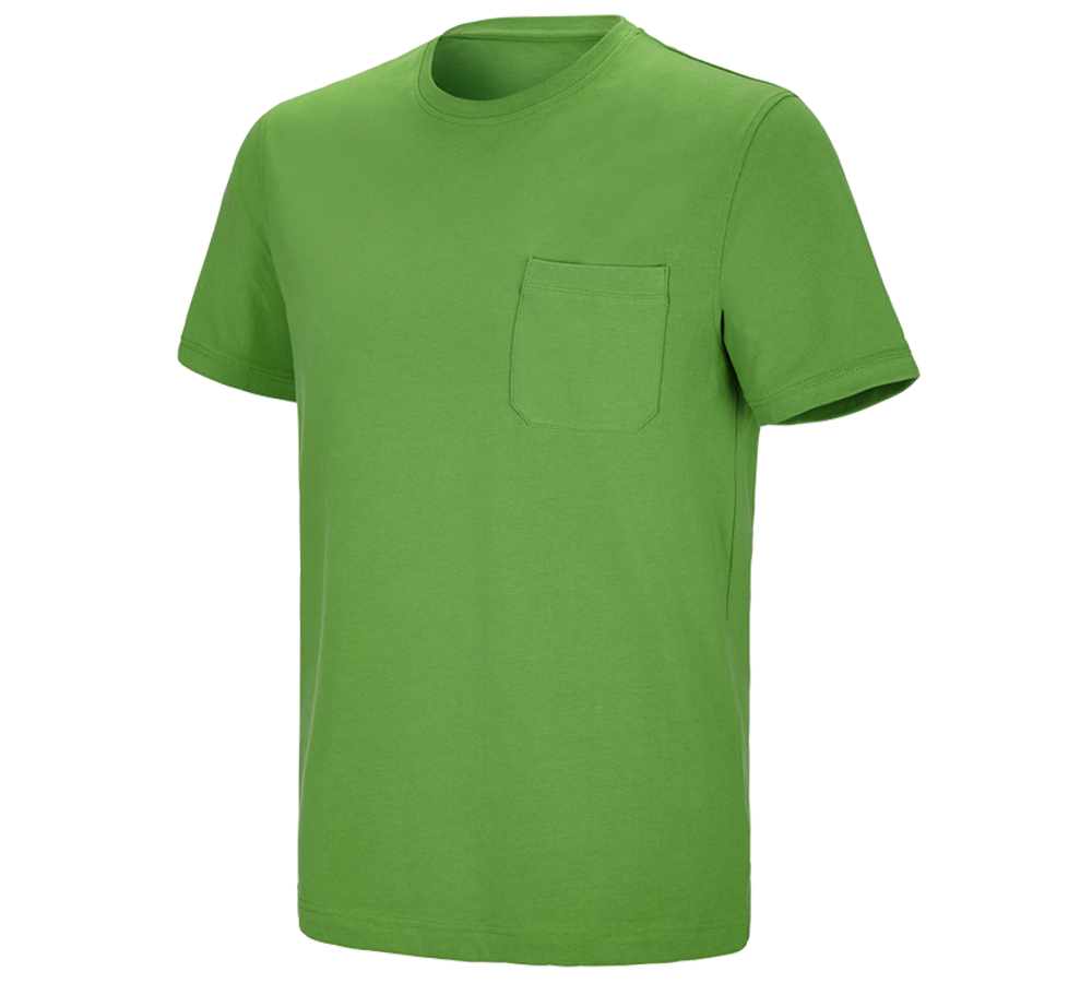 Trička, svetry & košile: e.s. Tričko cotton stretch Pocket + mořská zelená