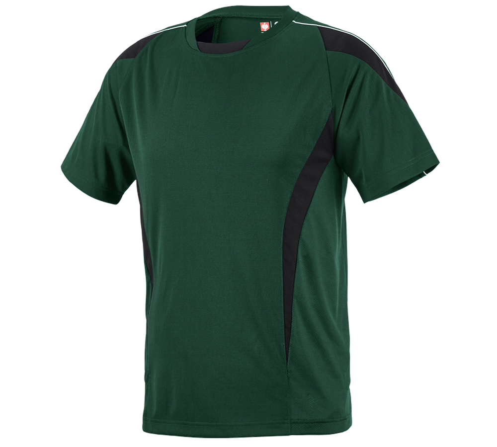 Trička, svetry & košile: e.s. Funkční Tričko poly Silverfresh + zelená/černá