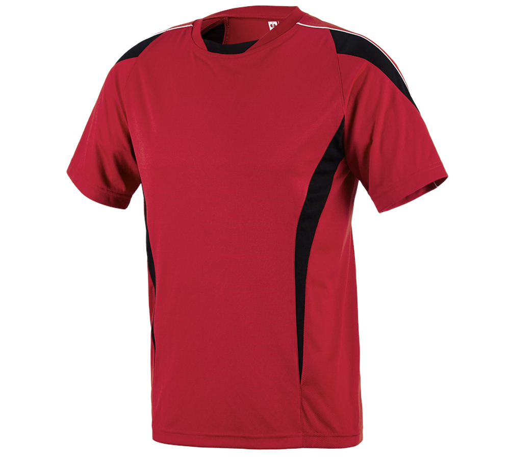 Trička, svetry & košile: e.s. Funkční Tričko poly Silverfresh + červená/černá