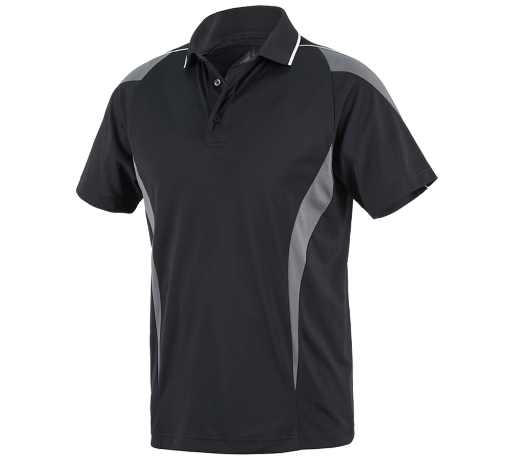 Trička, svetry & košile: e.s. Funkční Polo-Tričko poly Silverfresh + grafit/cement