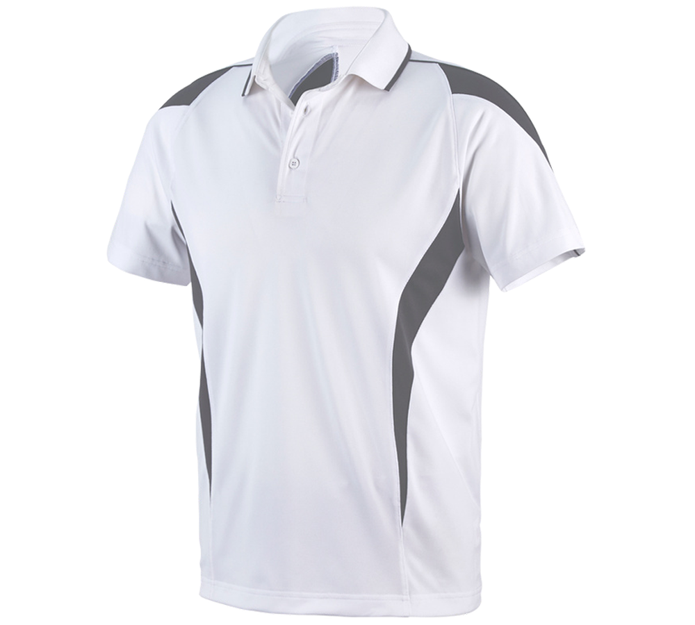 Trička, svetry & košile: e.s. Funkční Polo-Tričko poly Silverfresh + bílá/cement