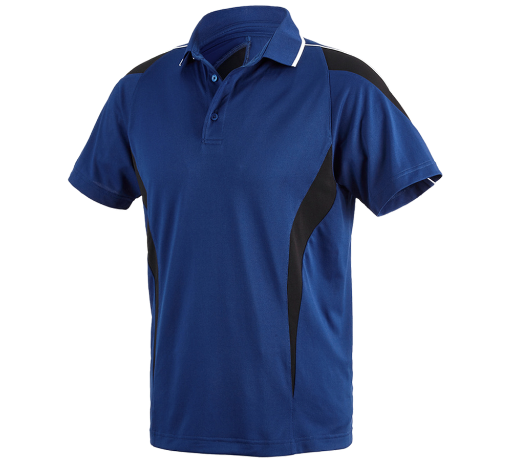Trička, svetry & košile: e.s. Funkční Polo-Tričko poly Silverfresh + modrá chrpa/černá