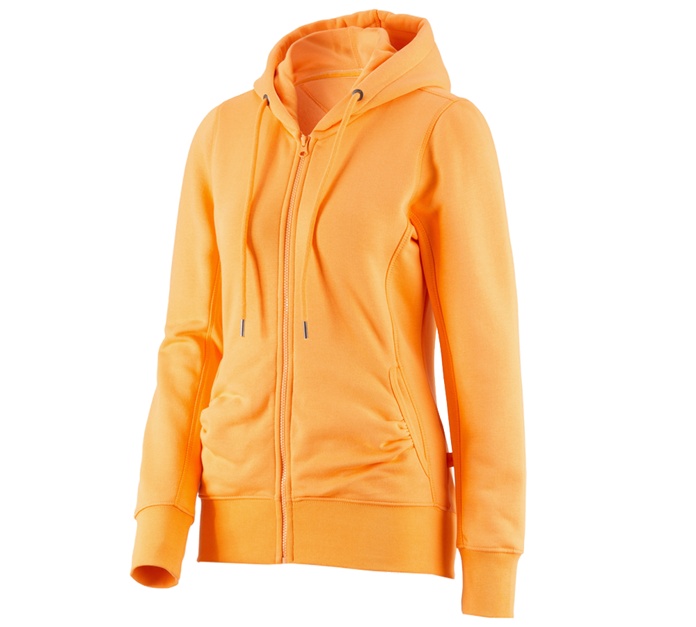 Trička | Svetry | Košile: e.s. Hoody-Bunda Sweat poly cotton, dámské + světle oranžová